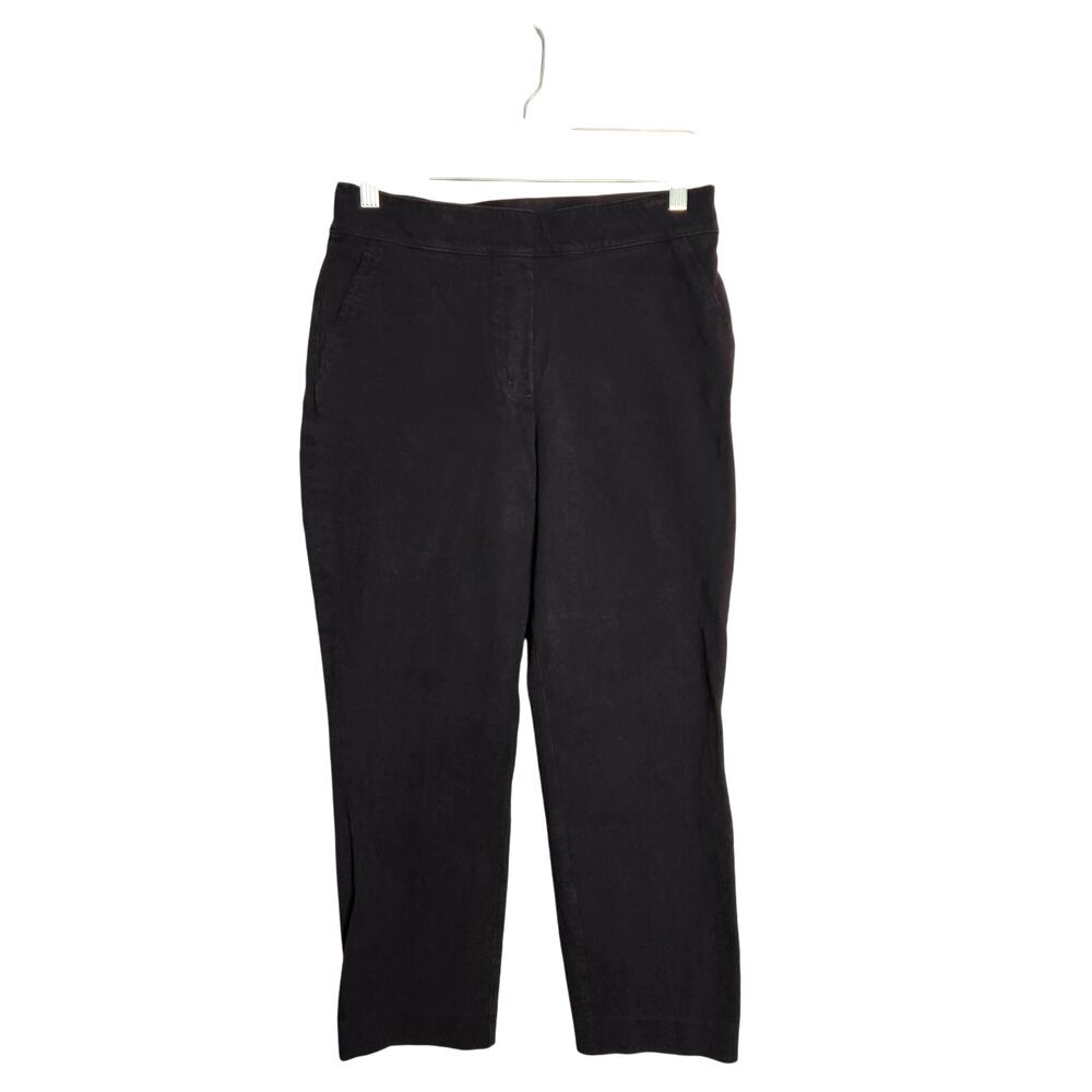 Spanx On The Go Cropped Slim Straight Pants Navy Size S Petite Classic Preppy
